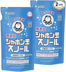 【まとめ買い】 シャボン玉石けん スノール つめかえ用 800mL 無添加石けん 衣類用 液体石けん アトピー協会推薦品 柔軟剤不