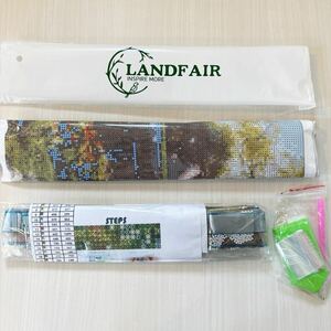 LANDFAIR ダイヤモンドアートキット【38 x 50 cm】 古い教会の道 ダイヤモンド絵画キット DIYダイヤモンドペインティング