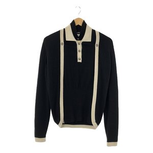 CHANEL / シャネル | カシミヤ アンサンブル メタルボタン装飾 ニットポロシャツ / カーディガン | 40 | ブラック | レディース