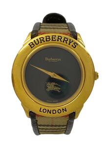 BURBERRY LONDON◆クォーツ腕時計/デジタル/キャメル