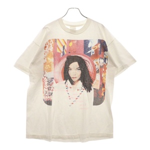 VINTAGE ヴィンテージ 90s BJORK 1995 POST TEE ビョーク 両面プリント半袖Tシャツ カットソー ホワイト