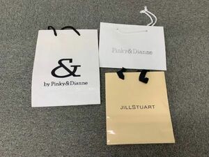 Pinky＆Dianne JILLSTUART ピーンキーアンドダイアン ジルスチュアート 紙袋 手提げ袋 ショッパー ショップ袋 ブランド まとめ 3点セット