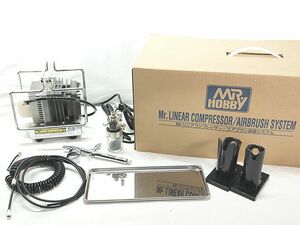 GSIクレオス　MR.ホビー　Mr. リニアコンプレッサー/エアブラシセット　PS301　通電確認済　塗装ブース　同梱不可　1円スタート★S