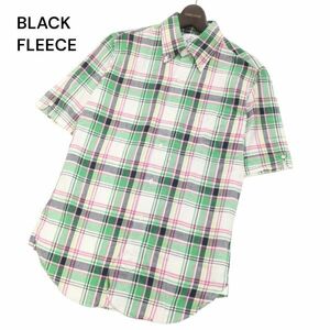 BLACK FLEECE ブラックフリース ブルックスブラザーズ トムブラウン 半袖 ボタンダウン チェック シャツ Sz.BB0　メンズ　I4T01403_4#A