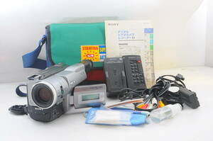 [キ MAD54]動作品 SONY ソニー DCR-TRV735 Digital8 ハンディカム Handycam 8ミリ デジタルビデオカメラレコーダー ソフトケース付き