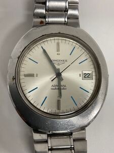 営SR934-60◆LONGINES ADMIRAL／ロンジン アドミラル シルバー 自動巻き 腕時計 16064417 【稼働品・リューズ欠損】