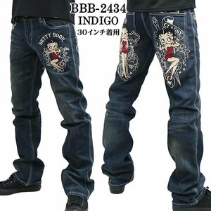 The BRAVE-MAN × BETTY BOOP ベティ ブープ 【定価￥22000＋税】 デニムパンツ BBB-2434 INDIGO 32 インチ