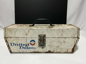 希少品 united Delco ヴィンテージ tool box 工具箱 オートパーツ USA アメ車 売切り