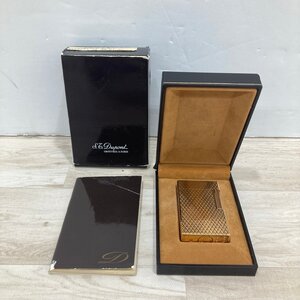 S.T.Dupont デュポン ライン1 ラージ ライン1L ゴールドカラー ガスライター No.1255 箱・ケース付[D2756]