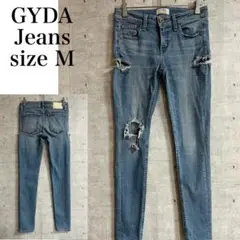 GYDA Fit Me Denim ダメージデニム スキニー　ブルーインディゴ