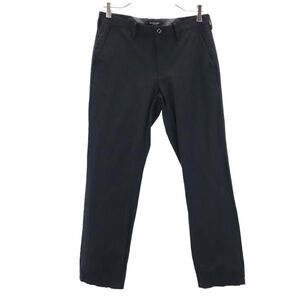 ブラックレーベルクレストブリッジ リネンブレンド 三陽商会 ロングパンツ S 黒系 BLACK LABEL CRESTBRIDGE スラックス メンズ