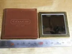 コーチ 　ハンドミラー 　COACH 　5.5x5.5cm