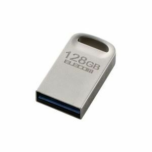 【新品】エレコム USB3.2対応超小型USBメモリ MF-SU3A128GSV シルバー