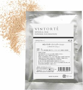 #03LB 標準～暗めの肌色 6g(詰め替え用) VINTORTE シルク ミネラルファンデーション パウダーファンデーション ミ