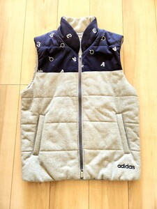 【美品】★アディダスadidas ネイビー /グレー ゴルフベスト ★M