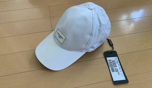 【新品】ドルチェ&ガッバーナ DG 白 STRETCH DG ホワイトプレート付き デザイン ストレッチ キャップ 帽子 綺麗