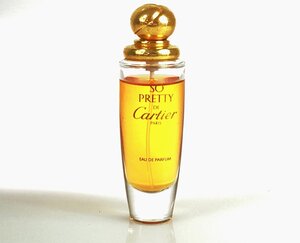 残多　カルティエ　Cartier　SO PRETTY　ソープリティ　ドゥ　カルティエ　オーデパルファム　スプレー　50ml　残量：9割　YK-6461