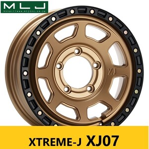 オフ系! 新品 スズキ JB64 ジムニー マットブロンズ MLJ XJ07 5.5J 16in IS20 PCD139.7 ジオランダー A/T G015 175/80R16