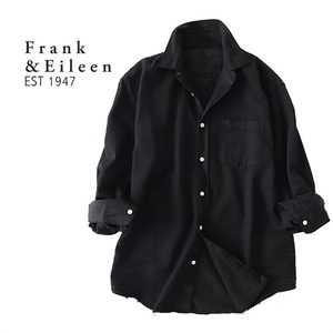 Frank&Eileen/フランク&アイリーン/LUKE BKCD/ルーク ブラックデニムシャツ/グランジ・ダメージ加工/定価47,300円