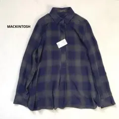 【新品タグ付】マッキントッシュ　ロンドン　シャツ　チェック　ウール　L