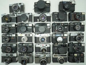 ★レンジファインダーなど★PETRI/minolta/RICOH/FUJICA/Konica/YASHICA/Canon/ 等 計:28点まとめ【ジャンク品】30758