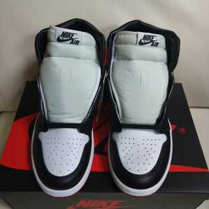 □即決　新品 国内正規品 NIKE AIR JORDAN 1 RETRO HIGH OG BLACK TOE 25cm WMNS サテン ウィメンズ つま黒 ジョーダン1 AJ1