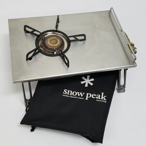 《現状品》Snow Peak スノーピーク コンロ ギガパワープレートバーナーLI 店頭/併売《生活・100サイズ・福山店》O1106