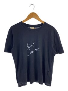 SAINT LAURENT◆Tシャツ/XS/コットン/BLK/プリント/480335 YB2IS