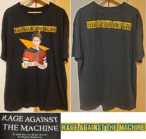 Rage Against the Machine TシャツXXL2XL/BEASTIE BOYS Red Hot Chili Peppers Nine Inch Nails NIRVANA PRIMUS wu-tang clan FUCT rap tee