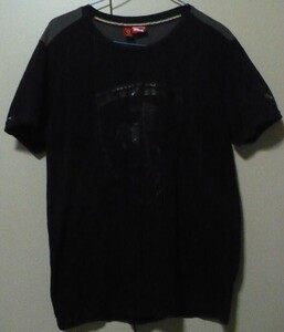 美品　PUMA(プーマ)製×Ferrari(フェラーリ)Ｔシャツ　Ｌ　黒×グレー　567939