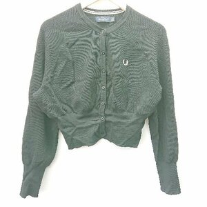 ◇ FRED PERRY フレッドペリー Ray BEAMS 別注 長袖 カーディガン サイズUS６ ブラック系 レディース E