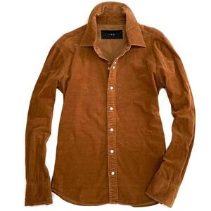 定価2.8万 AKM SOFT STRETCH CORDUROY SNAP SHIRTS M ソフトストレッチコーデュロイスナップシャツ ジュンハシモト wjk