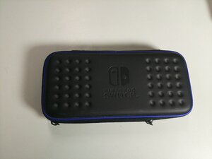 b88ih★1円スタート★Nintendo Switch ケース ブラック 青の縁取り 中古品 #11Z2784