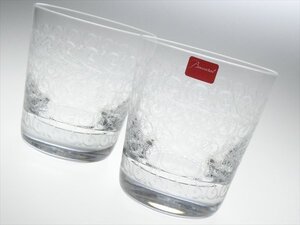 n291 Baccarat バカラ クリスタル ローハン ペア オールドファッション ロックグラス 2客