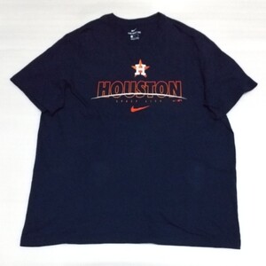 ☆THE NIKE TEE 半袖Tシャツ XLサイズ MLBスポーツHOUSTONウェアSPACEファッションCITYティー オレンジ紺ネイビー ナイキ BETTER WORLD.COM