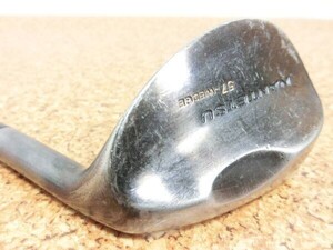 ♪メーカー不明 NANTETSU 57-WEDGE ナンテツ ウェッジ 57° スチールシャフト FLEX-? 中古品♪F2083