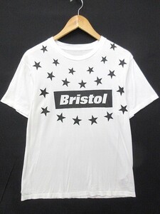 SOPH. ソフ FC REAL BRISTOL リアルブリストル ボックスロゴ 半袖Tシャツ カットソー 白 メンズ Mサイズ■管理番号L24975SSS21-210326-30-3