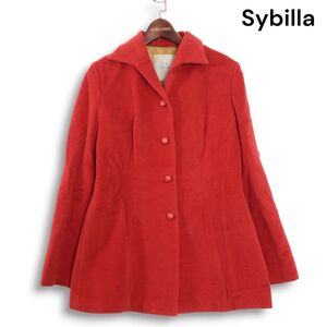 Sybilla シビラ 秋冬♪ ウール&アルパカ シングル ショート コート Sz.L　レディース 日本製　K4T02095_B#N