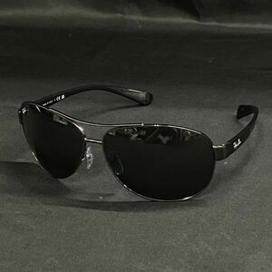 CFM151H Ray Ban レイバン メンズ ティアドロップ サングラス RB3386 ブラック×シルバー系 ①