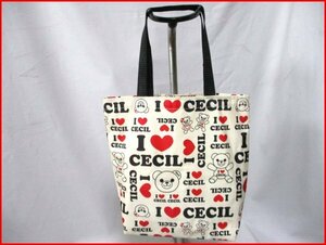 CECIL McBEE/セシルマクビー◇トートバッグ　IV　プリント柄　内部コーティング　W32cm