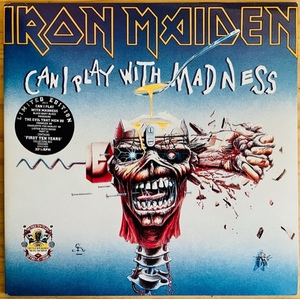 LP■HR/HM/IRON MAIDEN/CAN I PLAY WITH MADNESS/THE EVIL THAT MEN DO/EMI IRN 91-92/UK盤90年ORIG LIMITED RARE 準美品/アイアンメイデン