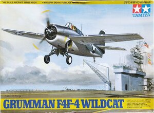 未組立品『TAMIYA グラマンF4F 4 ワイルドキャット 1/48 プラモデル』検)ミリタリー 戦闘機 軍用機 飛行機 空軍 ハセガワ タミヤ