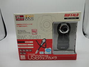 m8453 中古 BUFFALO ヘッドセット付き USBウェブカメラ BWC-35H01 通電確認済み バッファロー