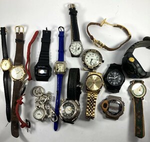 【76】 1円～ ジャンク品 現状品 不動品 腕時計 おまとめ 15個セット 破損有り ベルト壊れ有り 部品取り用 メンズ レディース