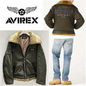 《AVIREX アヴィレックス》新品訳有 B-3 WEST POINT パディング ボアジャケット フライトジャケット XL S0649