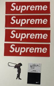 新品 ★レア★SUPREME NIKE AIR MAX 95 LUX に付属の純正キーホルダー ★Box Logo ステッカー4枚付属★