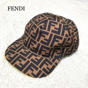 【未使用級】FENDI キッズ FFジャガードファブリック ベースボールキャップ