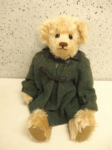 0120308a【OchiltreeBears テディベア Louisa ぬいぐるみ】イギリス製/ダッフルコート/全長47cm程/中古品