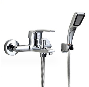 風呂用 角型シャワー付き蛇口 加圧ソフトシャワー水流　　