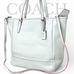 【良品☆】コーチ　COACH トートバッグ　レザー　　2way　A4